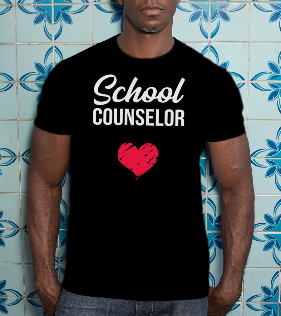School Counselor Heart T-Shirt