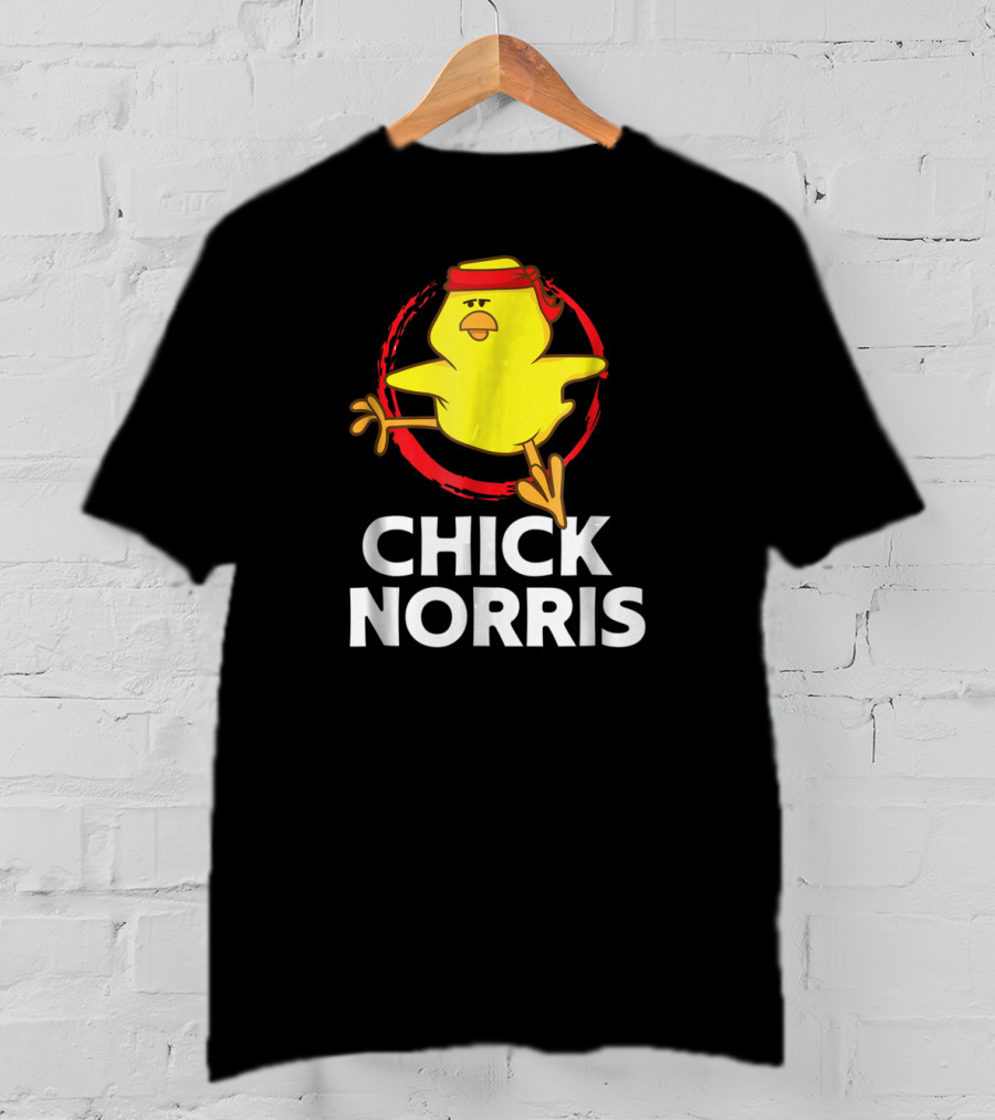 Chick Norris Martial Arts Funny Chicken T-Shirt