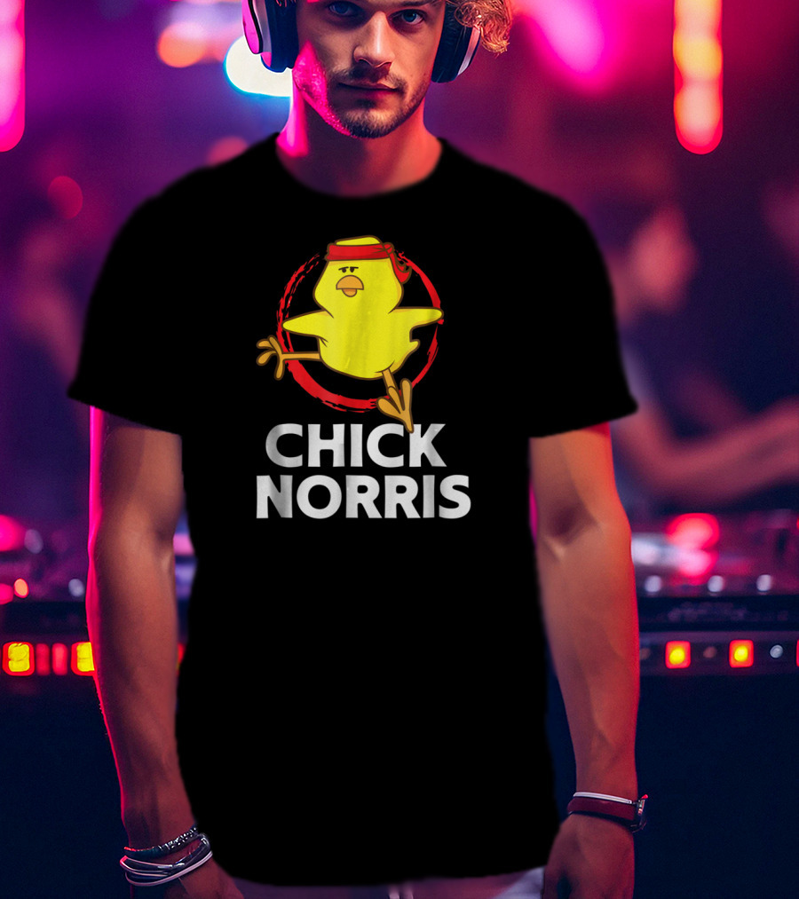 Chick Norris Martial Arts Funny Chicken T-Shirt