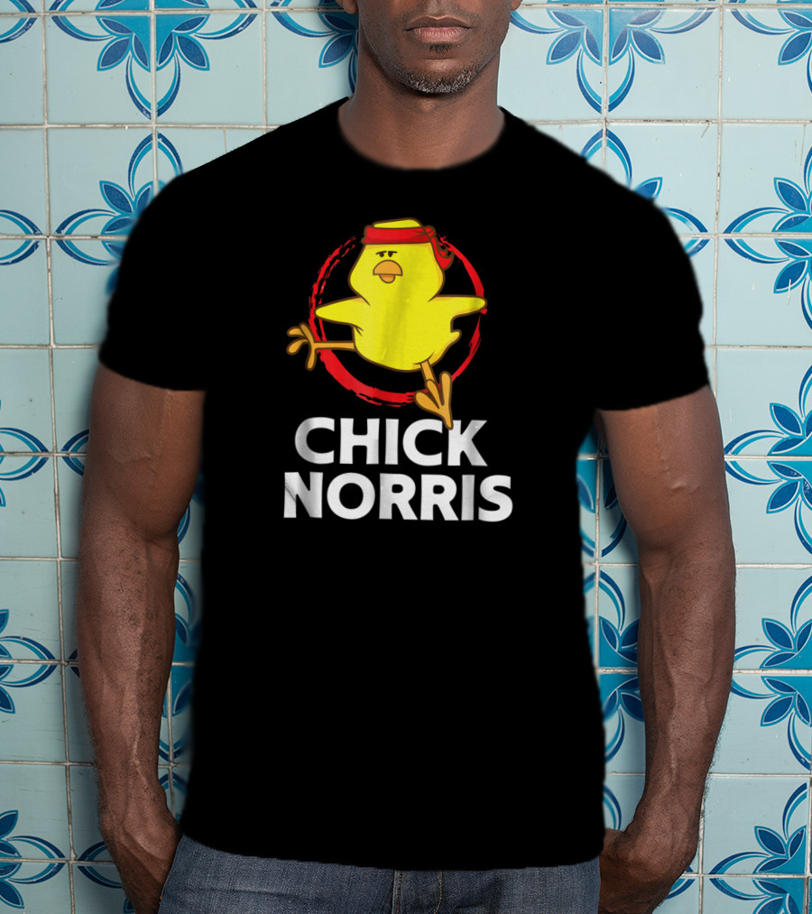 Chick Norris Martial Arts Funny Chicken T-Shirt