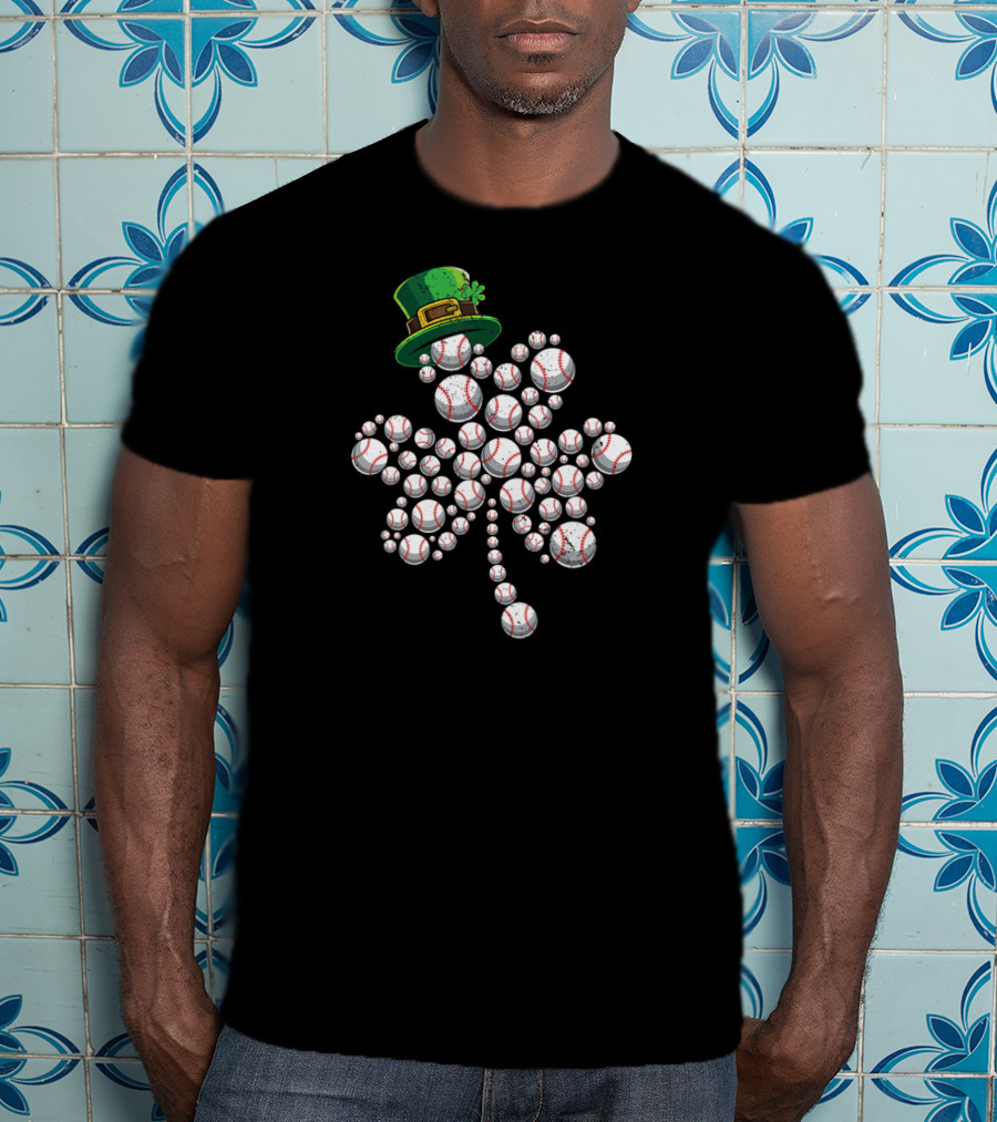Four Leaf Clover Shamrock Baseball Hat T-Shirt