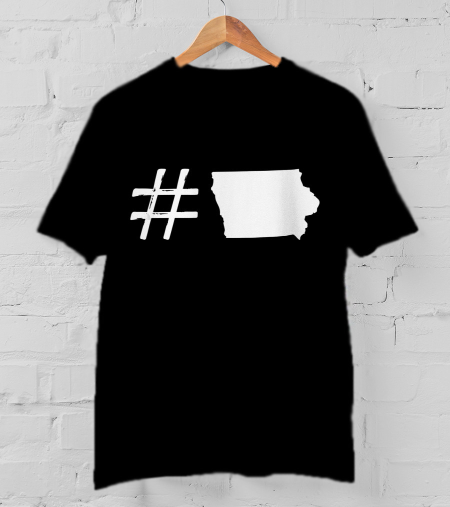 Iowa IA USA Flag Holiday Traveling T-Shirt
