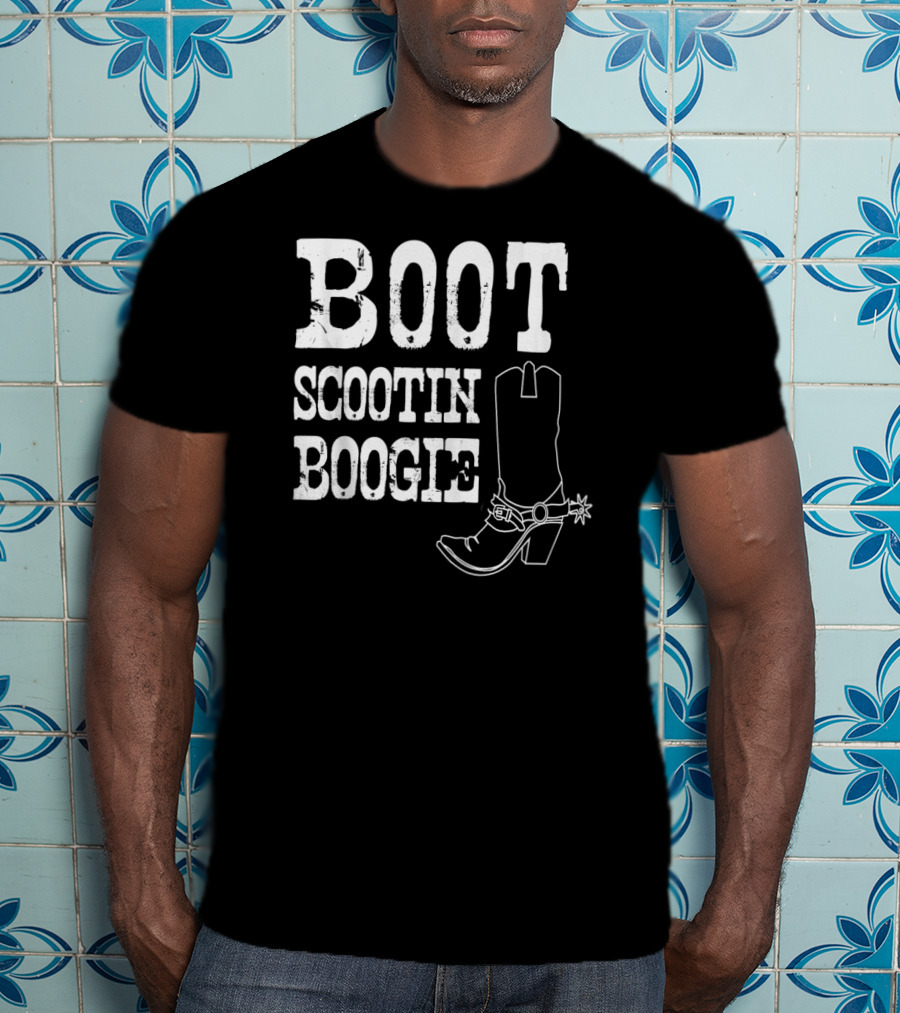 Boot Scootin Boogie Cowboy Boot Spur T-Shirt