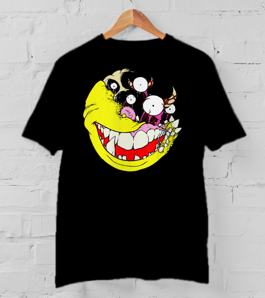 Wouldn't Hurt You To Smile Monster Face With Teeth And Eyes T-Shirt