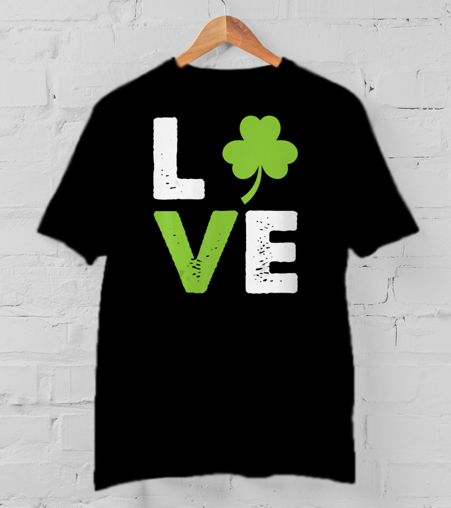 Love Shamrock Irish Love T-Shirt