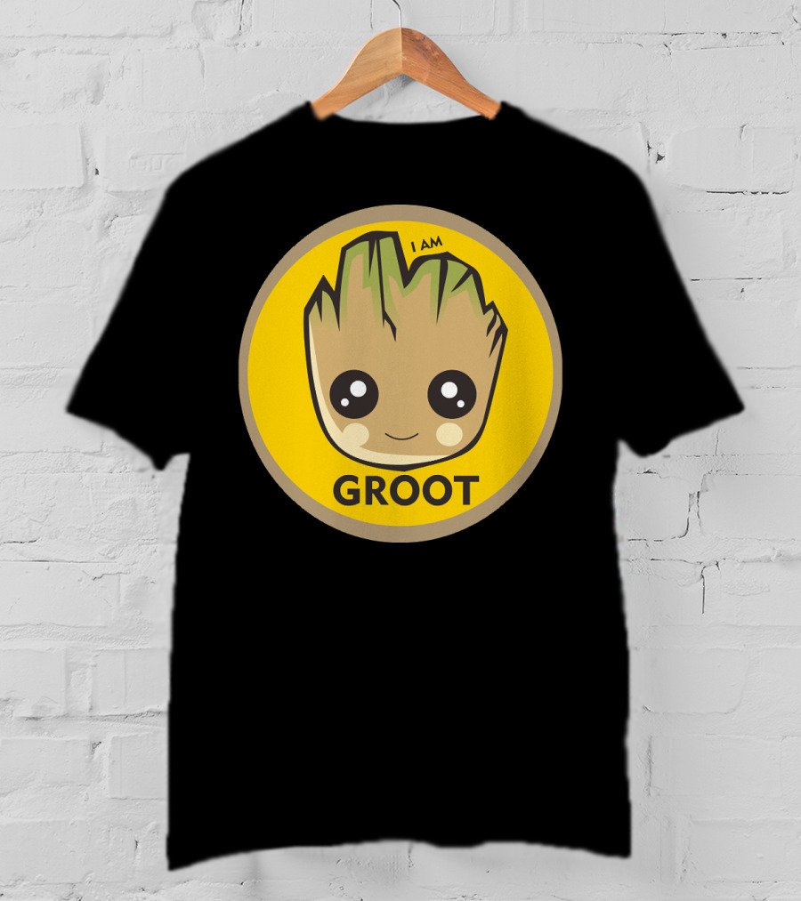 I AM GROOT Baby Groot Kawaii Face T-Shirt