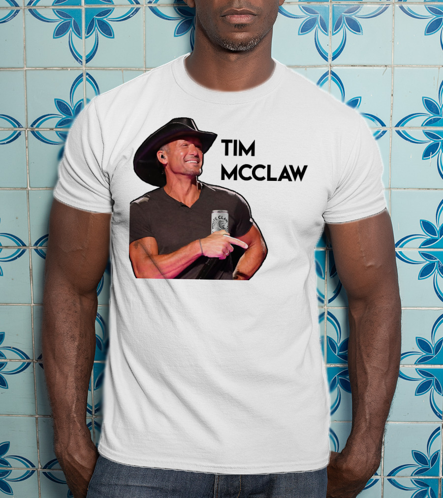 Tim McClaw White Claw Can Cowboy Hat T-Shirt