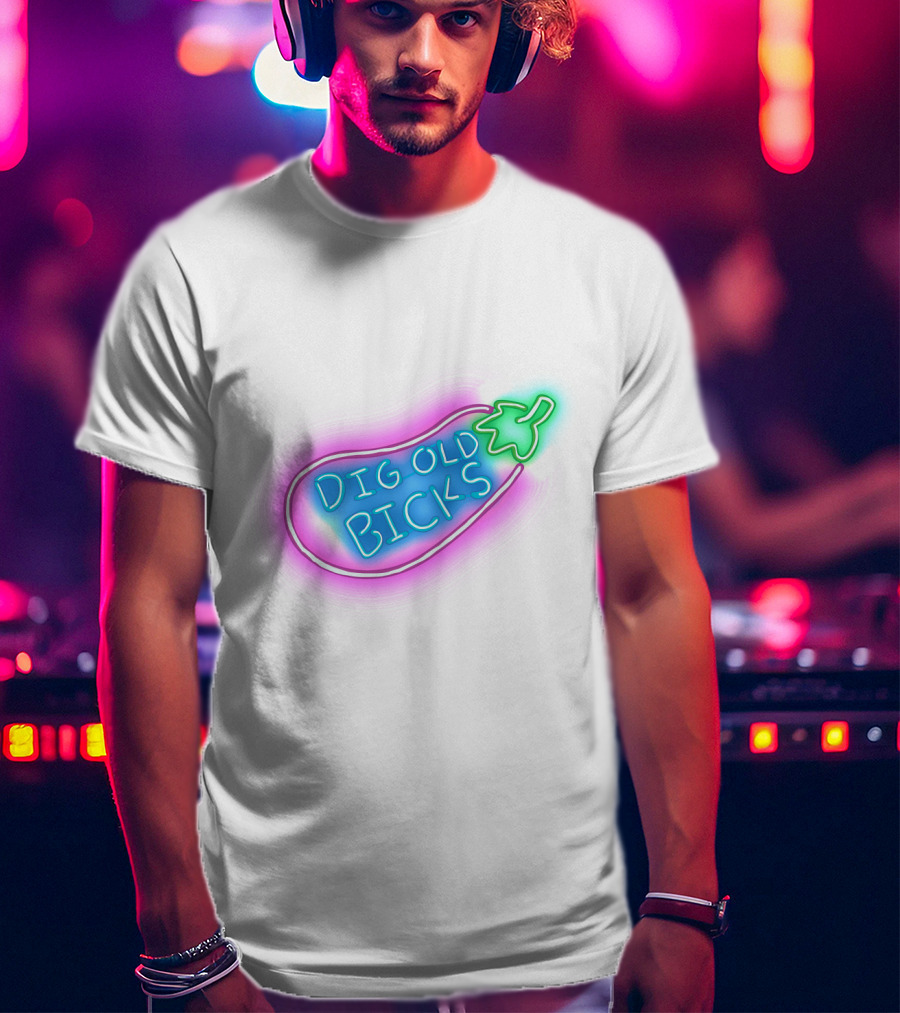 Dig Old Bick Neon Eggplant Terry Korvo Solar Opposites T-Shirt