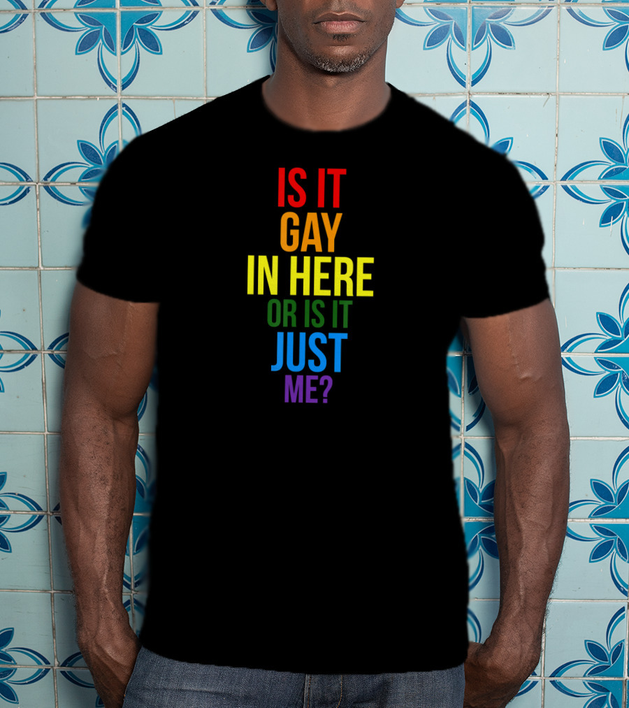 Is It Gay In Here Or Is It Just Me Pride T-Shirt