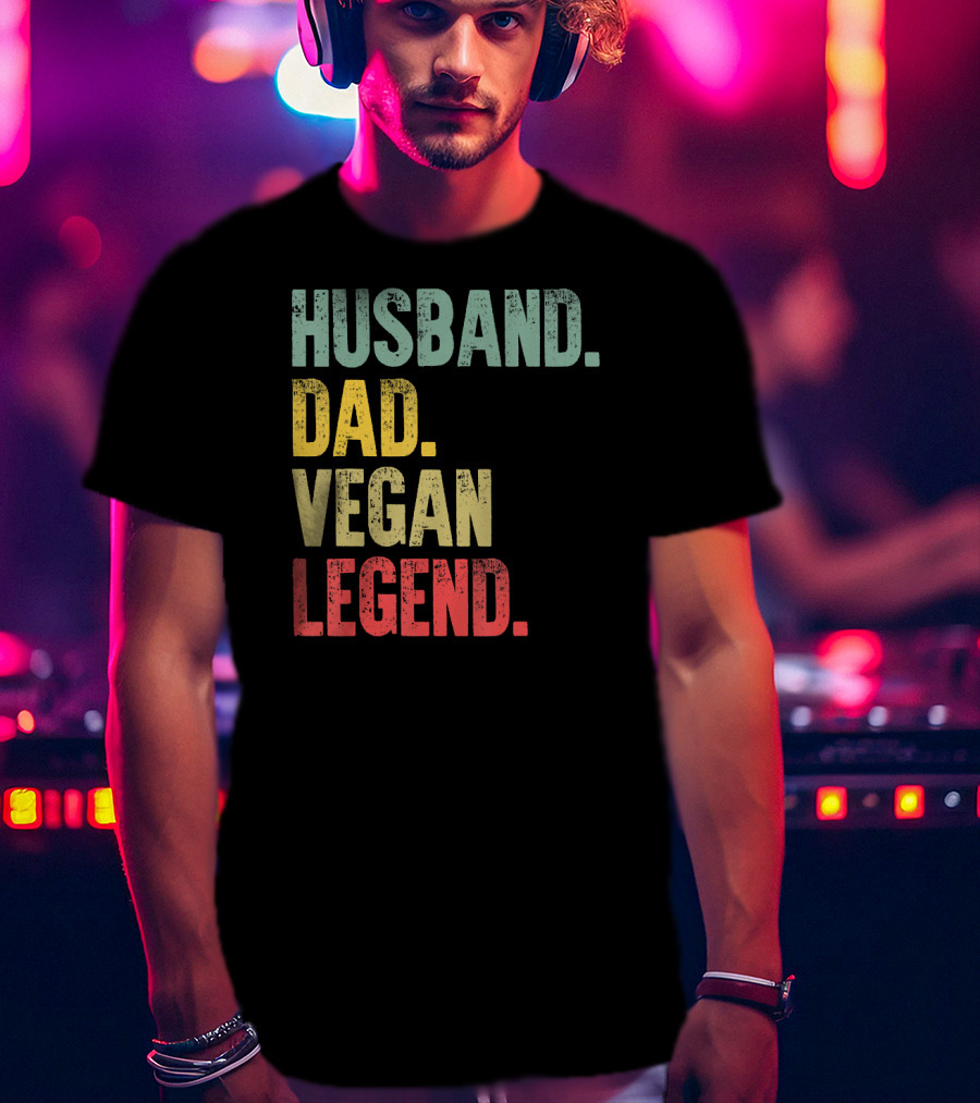 Husband Dad Vegan Legend T-Shirt
