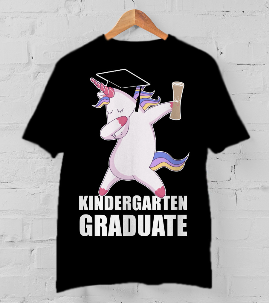 Kindergarten Graduate Unicorn Dab Graduation T-Shirt