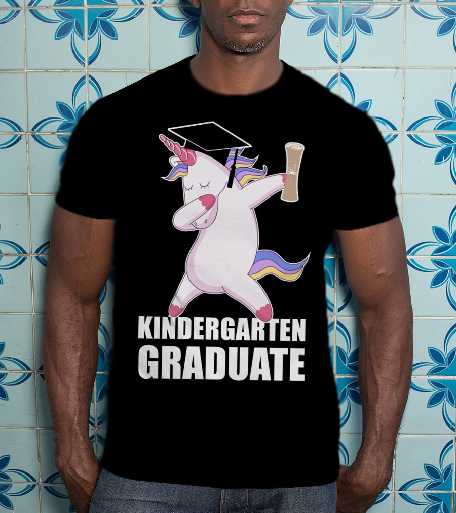 Kindergarten Graduate Unicorn Dab Graduation T-Shirt