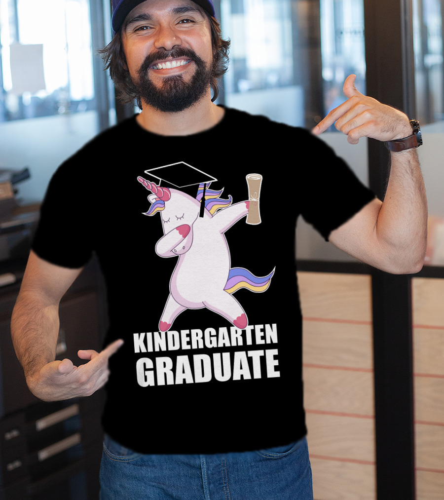 Kindergarten Graduate Unicorn Dab Graduation T-Shirt