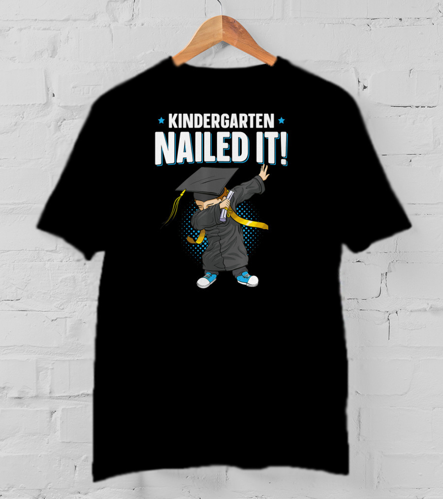 Kindergarten Graduation Nailed It Dabbing Kid T-Shirt