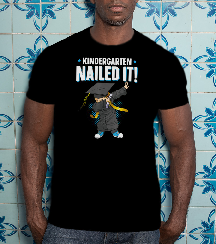 Kindergarten Graduation Nailed It Dabbing Kid T-Shirt