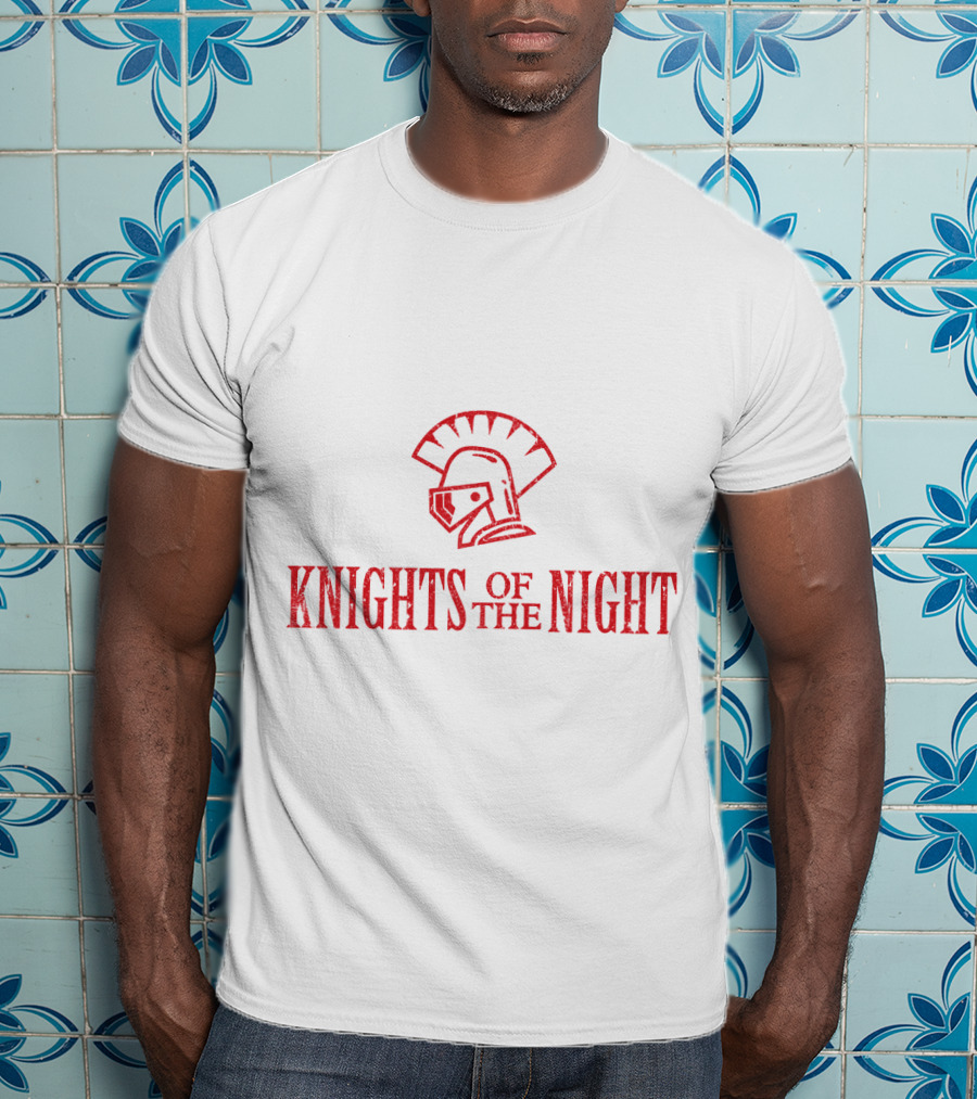 Knights Of The Night Michael Scott Spartan Helmet T-Shirt