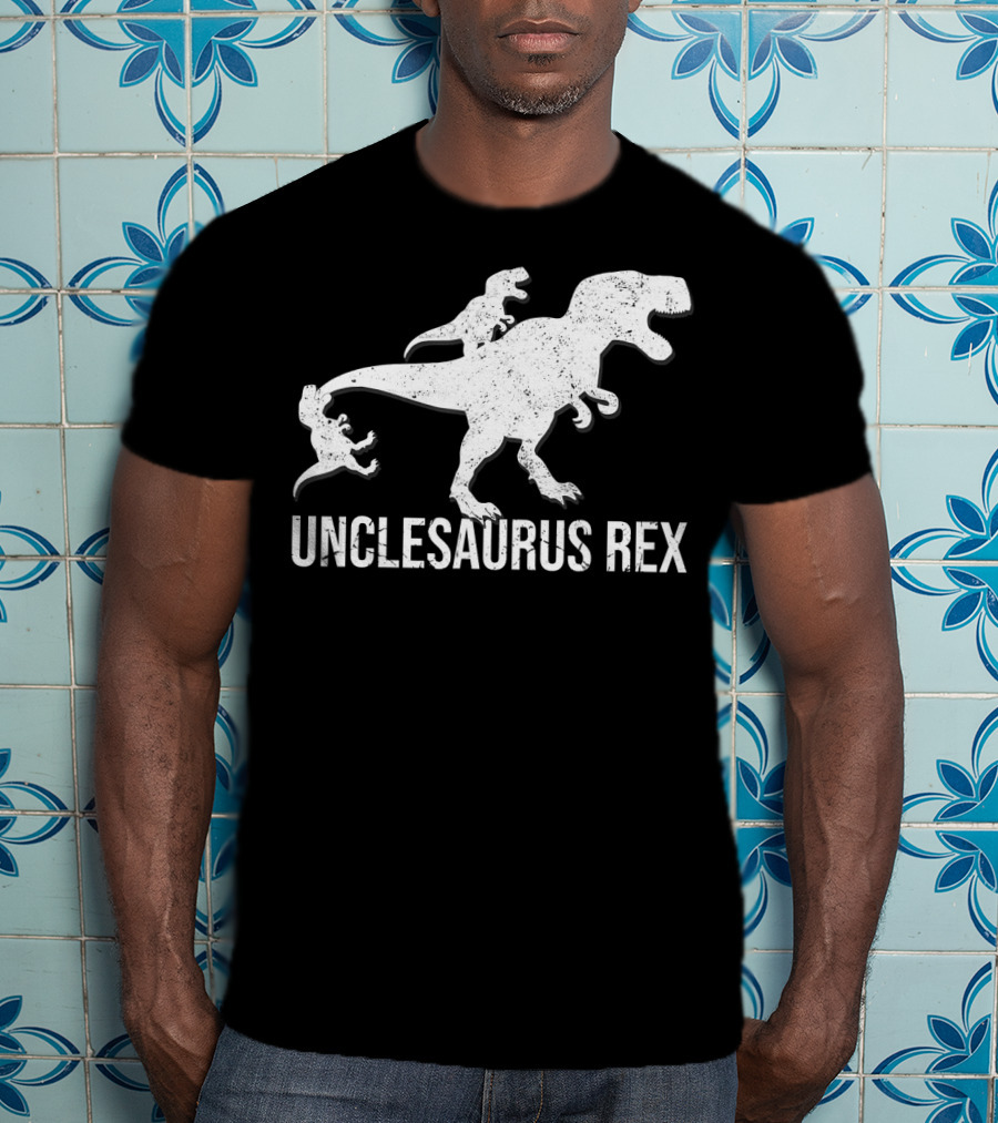 Unclesaurus Rex 2 Kids Funny Uncle Dinosaur T-Shirt