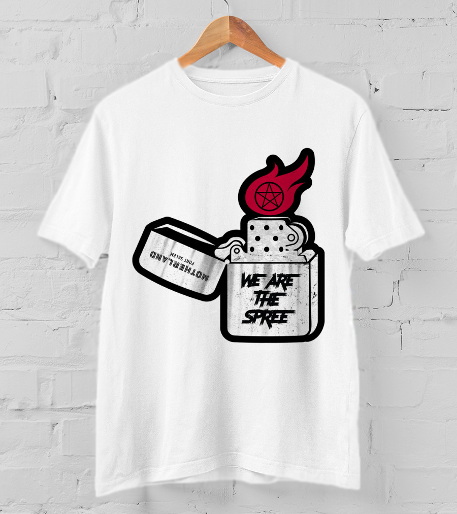 We Are The Spree Motherland For Slaves Lighter With Pentagram Flame T-Shirt