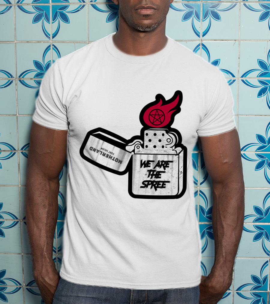 We Are The Spree Motherland For Slaves Lighter With Pentagram Flame T-Shirt