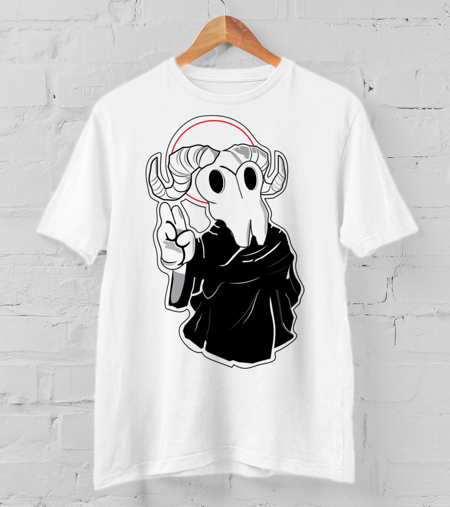 Kawaii Beezelbub Satan Evil Skull With Horns And Cloak T-Shirt