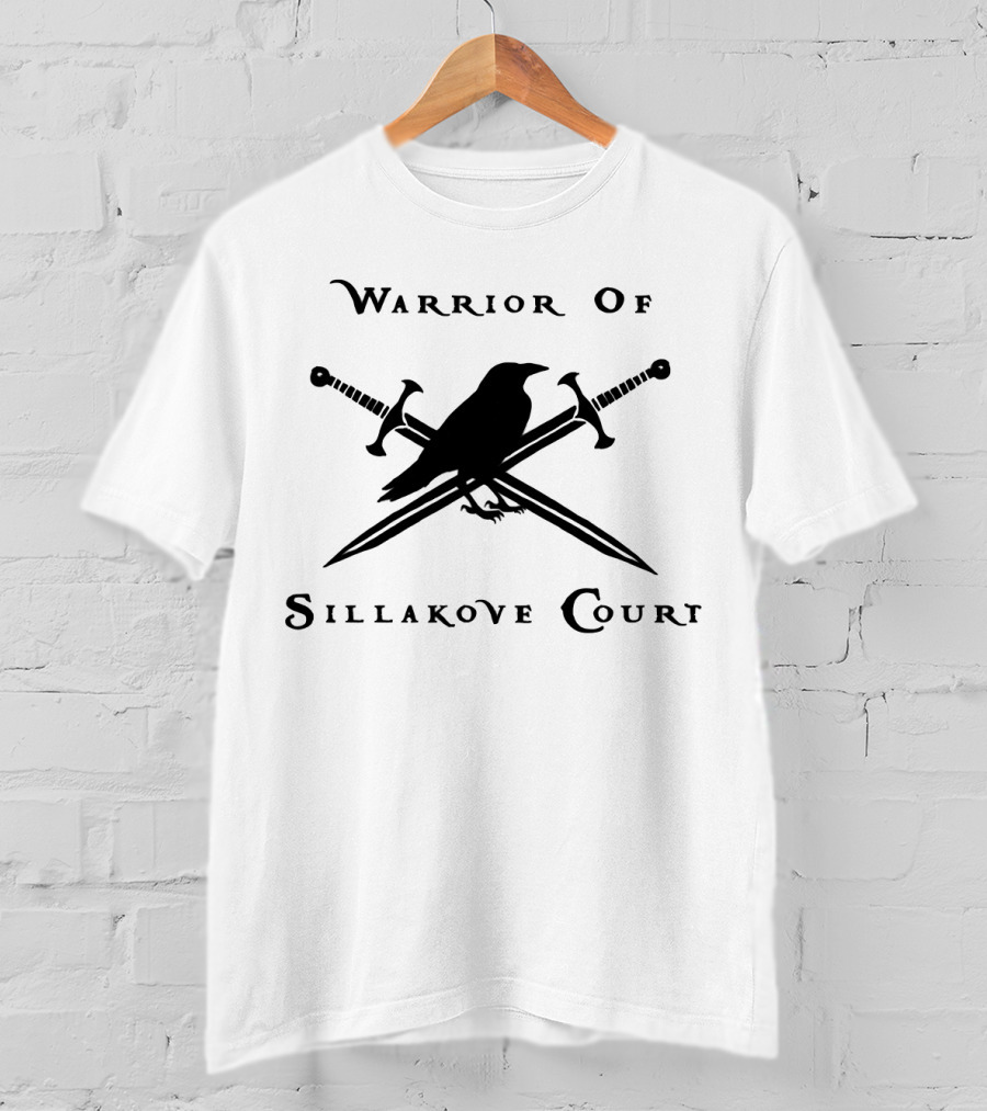 Warrior Of Sillakove Court Raven And Crossed Swords T-Shirt