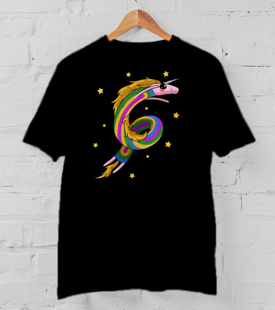 Rainicorn Unicorn Rainbow Star Party Adventure T-Shirt
