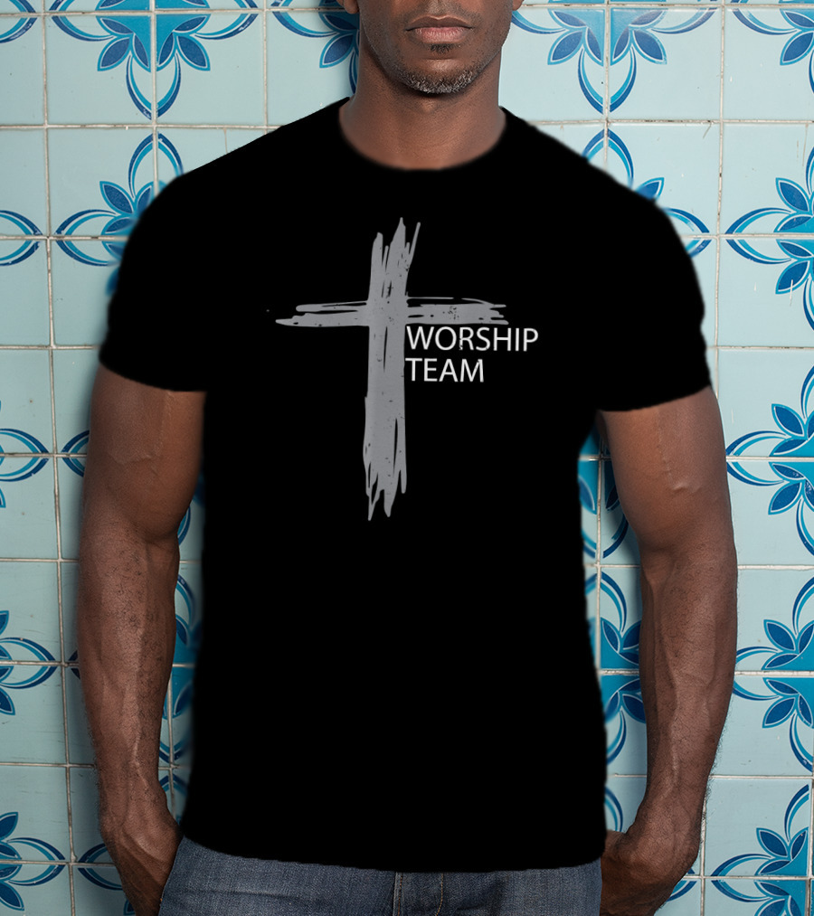 Worship Team Christian Cross Choir Church T-Shirt