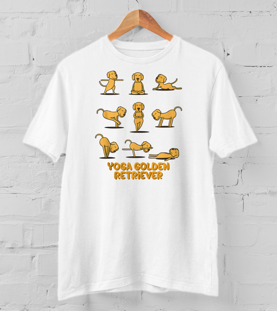 Yoga Golden Retriever Poses T-Shirt