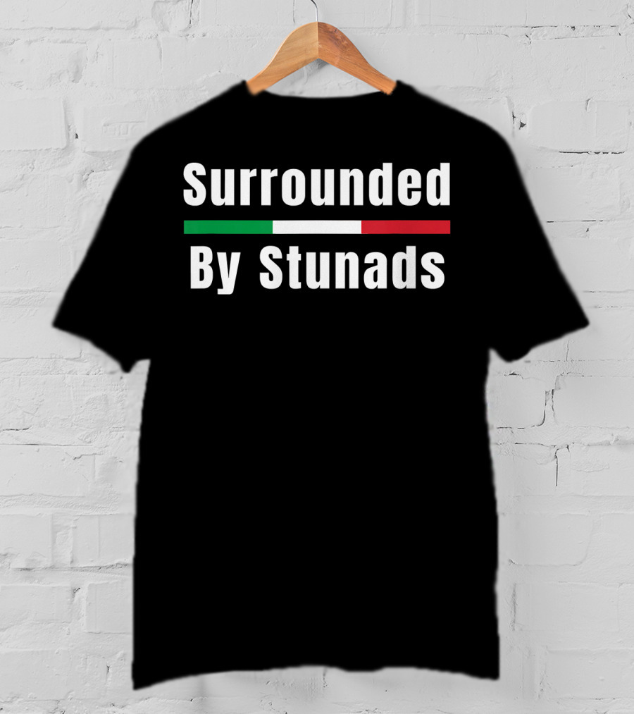 Surrounded By Stunads Italian Flag Colors T-Shirt