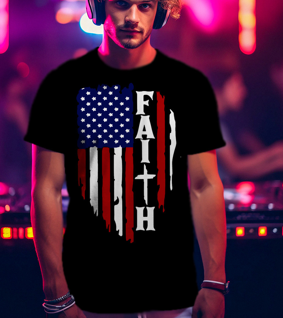 Faith American Flag USA T-Shirt