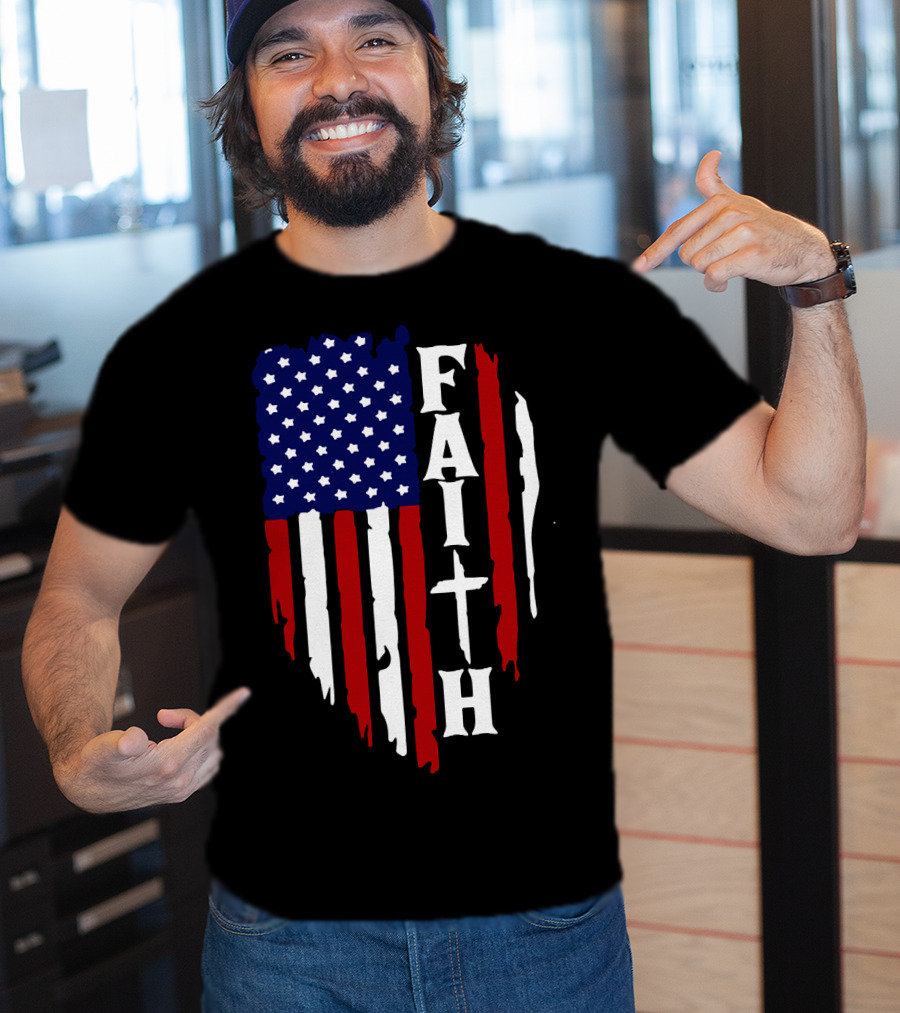 Faith American Flag USA T-Shirt