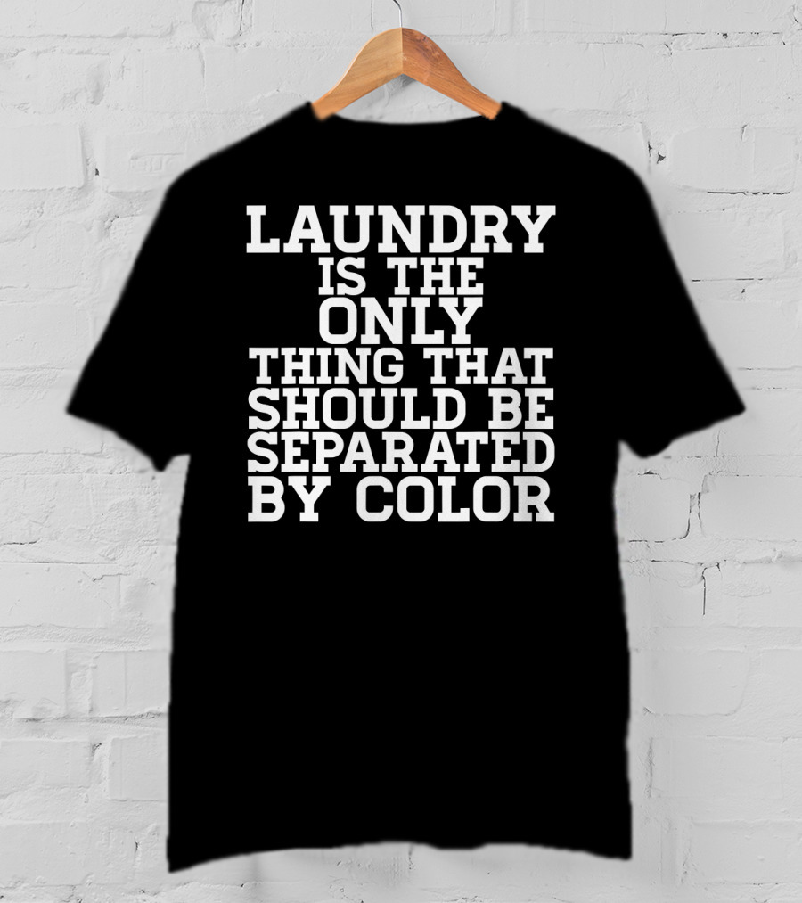 Laundry Is The Only Thing That Should Be Separated By Color Black Power History T-Shirt
