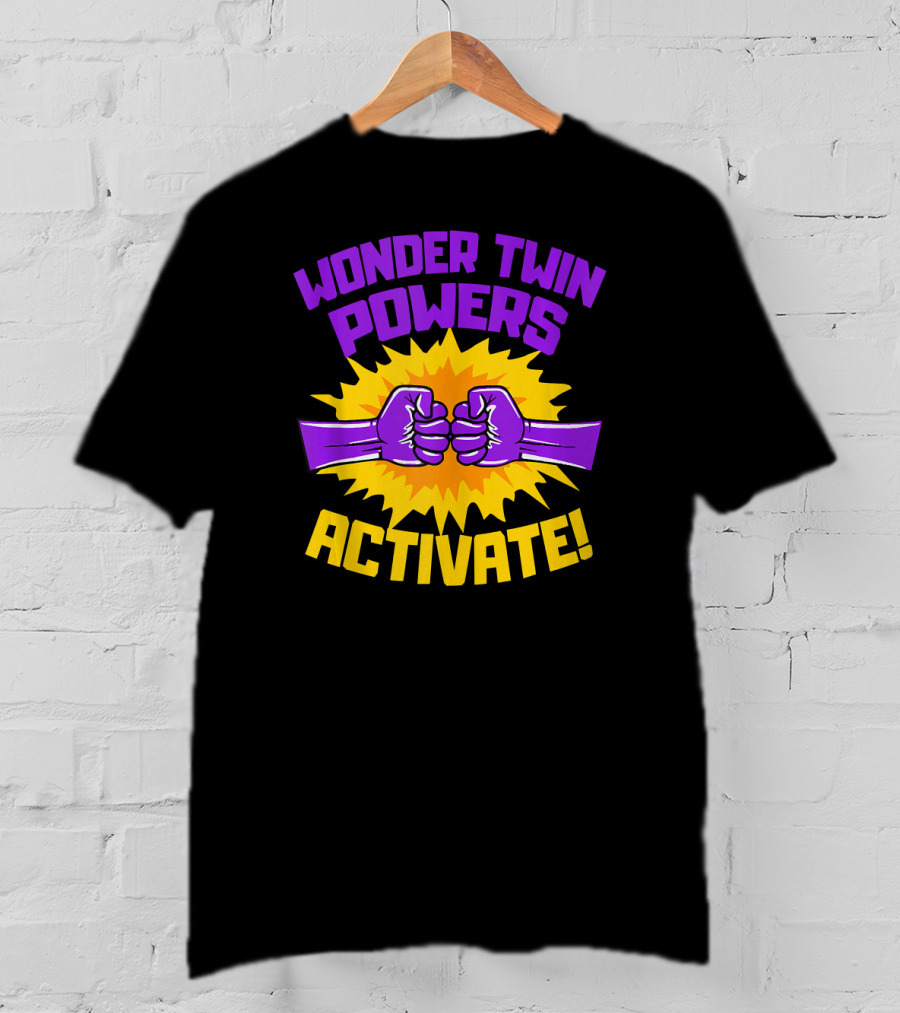 Wonder Twin Powers Activate Fist Bump Explosion T-Shirt