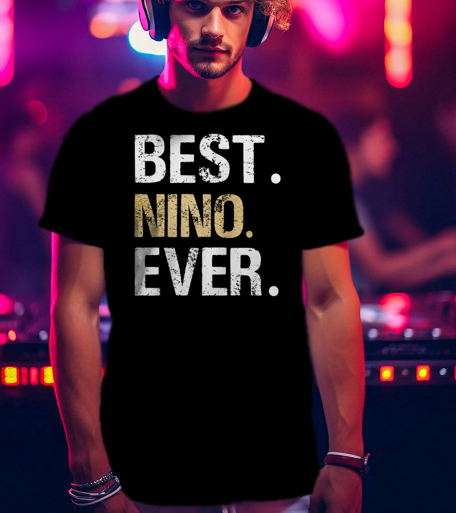 Best Nino Ever Spanish Mexican Godfather Nino Padre Padrino T-Shirt