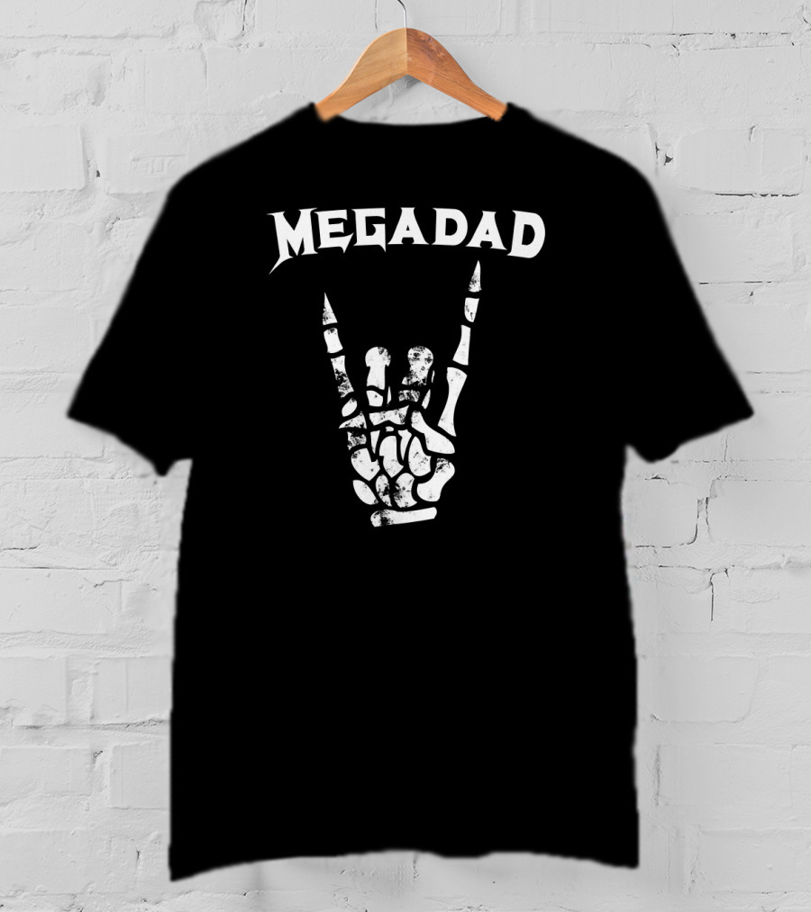 Megadad Rock Heavy Metal Hand Gesture T-Shirt