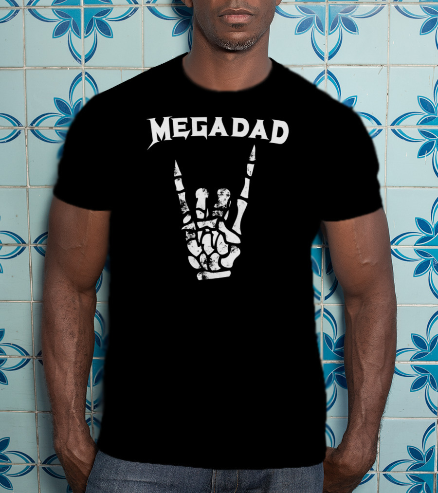 Megadad Rock Heavy Metal Hand Gesture T-Shirt