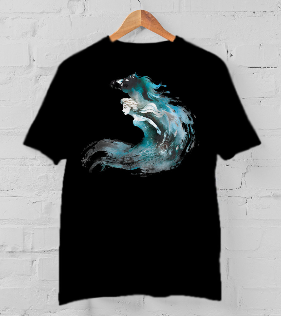 Disney Frozen 2 Elsa And The Nokk Magic Water Spirit T-Shirt