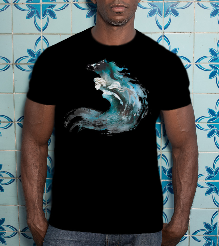 Disney Frozen 2 Elsa And The Nokk Magic Water Spirit T-Shirt