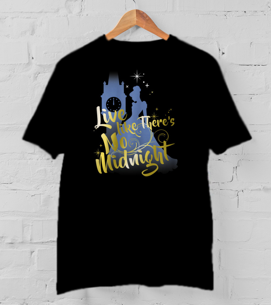 Cinderella Live Like There's No Midnight Disney Clock Tower T-Shirt
