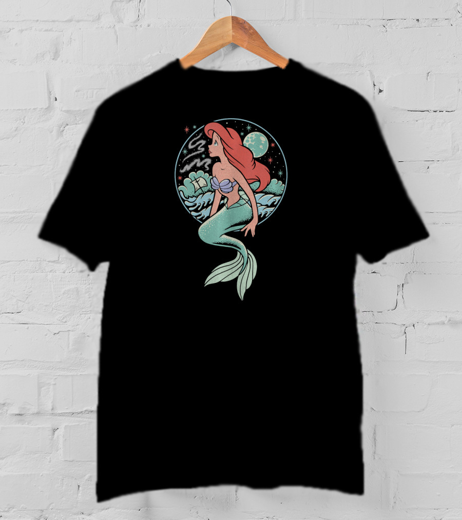 Disney The Little Mermaid Ariel Cosmic Ocean Starlight T-Shirt