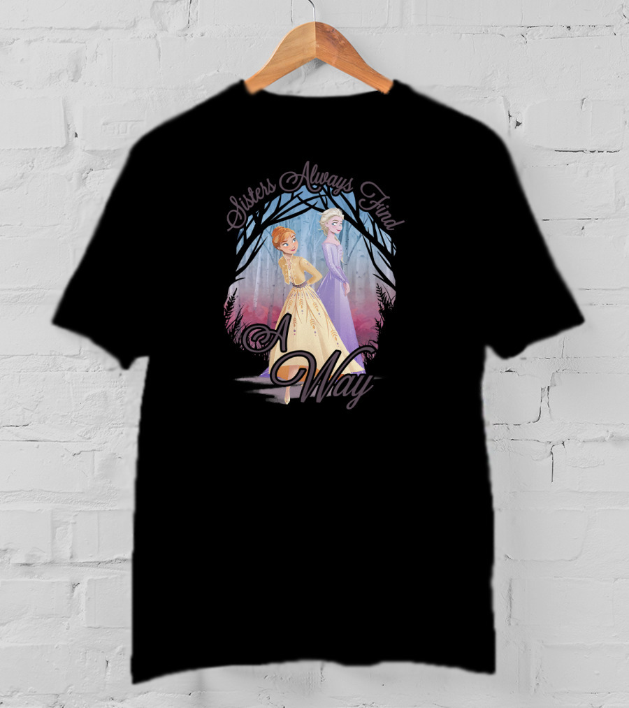 Disney Frozen 2 Sisters Always Find A Way Anna Elsa T-Shirt