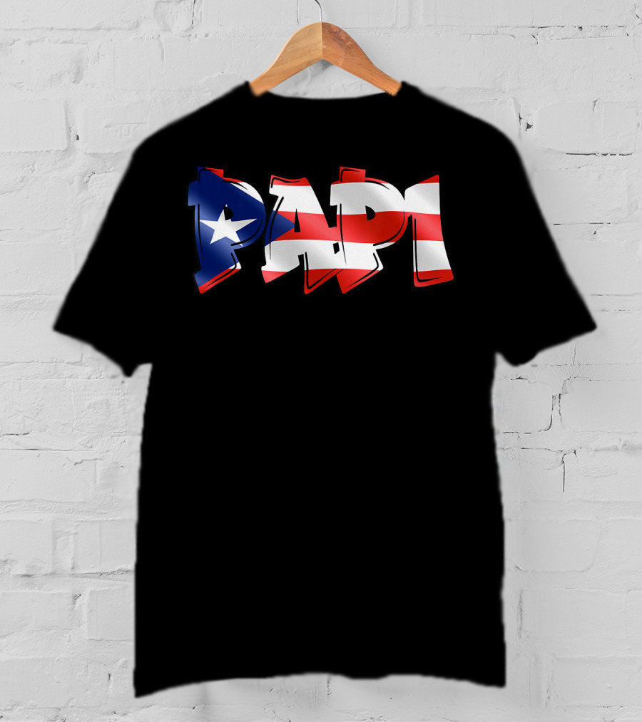 Papi Puerto Rican Flag T-Shirt
