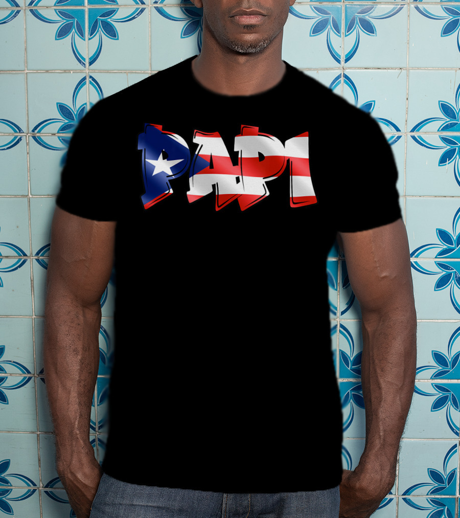 Papi Puerto Rican Flag T-Shirt