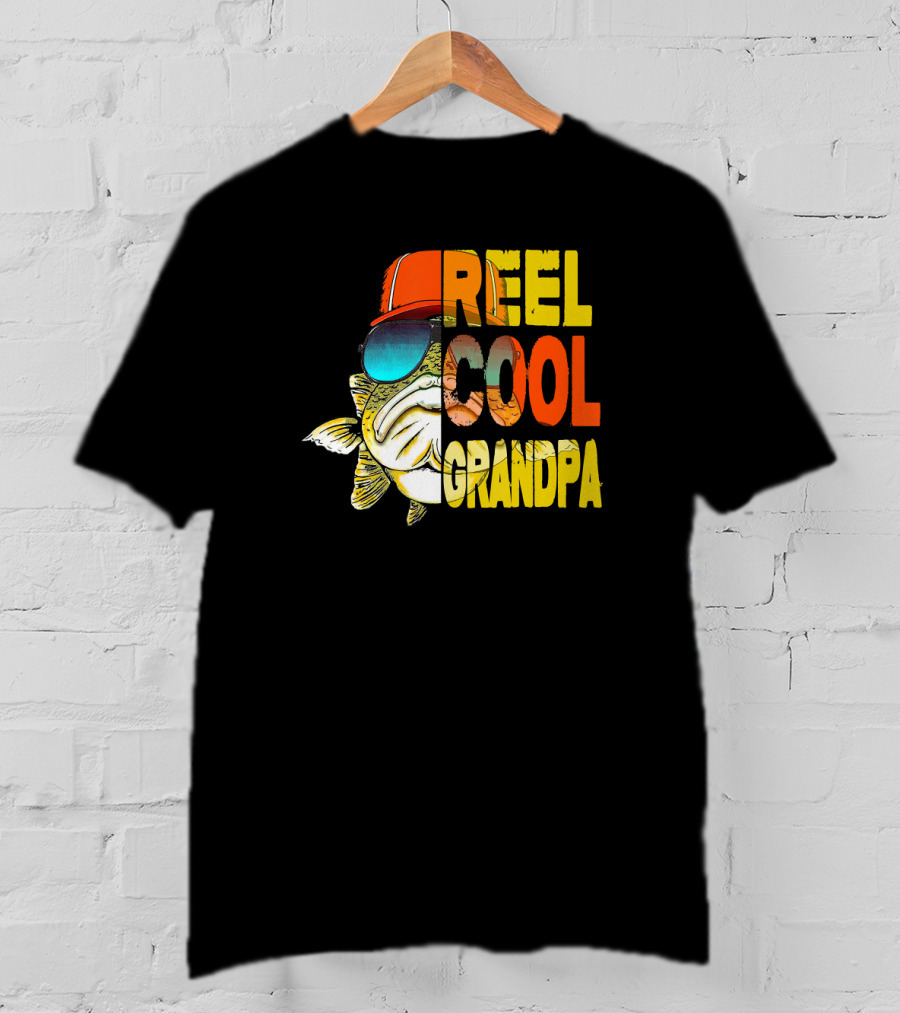 Father's Day Reel Cool Grandpa Fishing T-Shirt