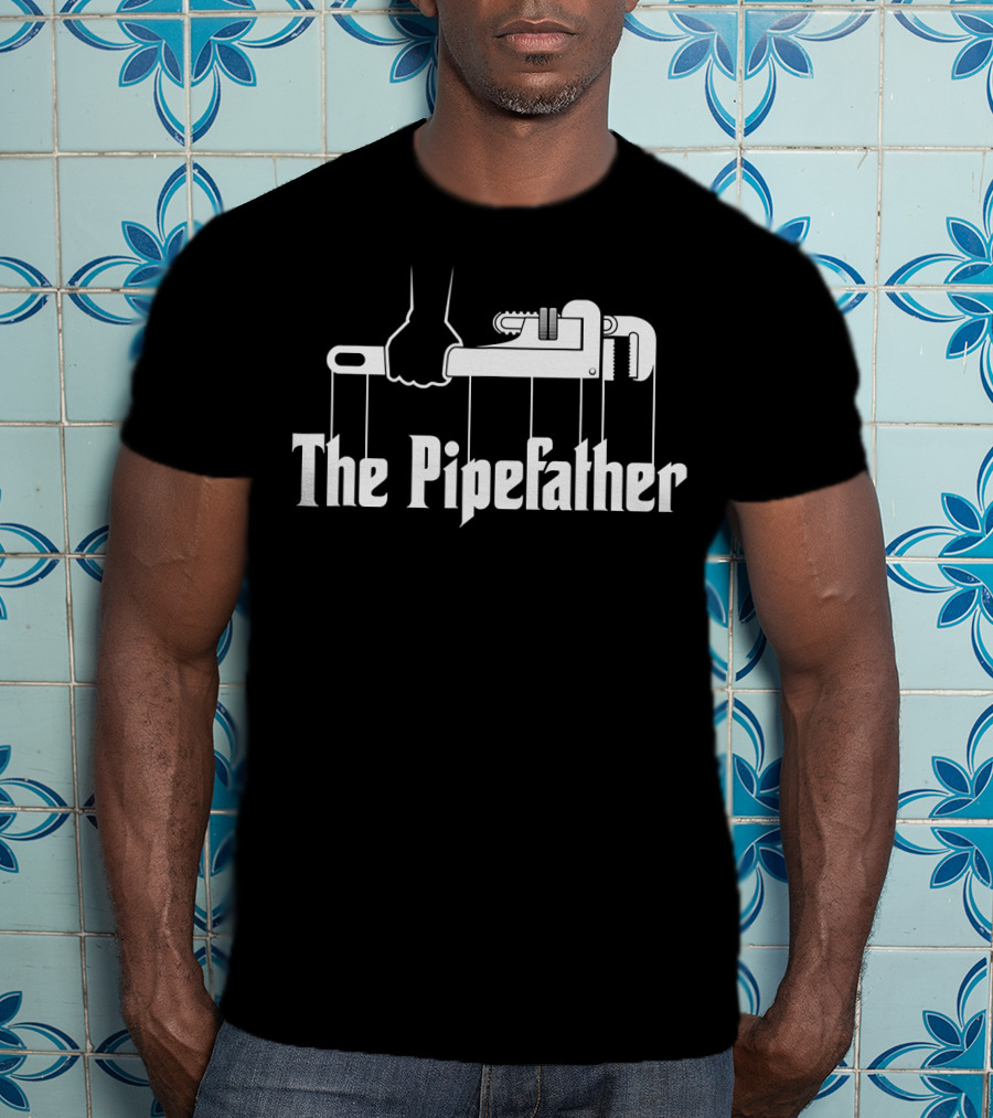 The Pipefather Plumber Puppet Wrench Hand T-Shirt