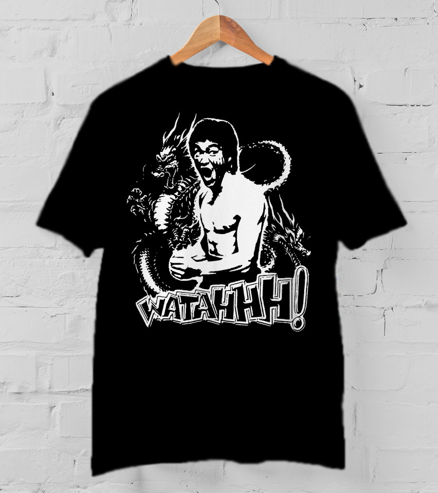 Bruce Lee WATAHHH Dragon Style Martial Arts T-Shirt