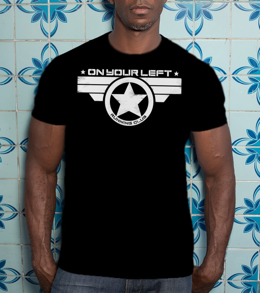On Your Left Running Club Star Emblem T-Shirt