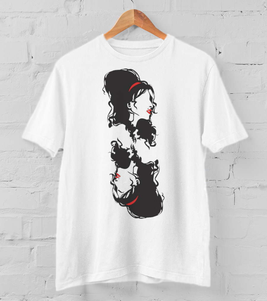 Ace Card Amy Winehouse Mirror Profile T-Shirt