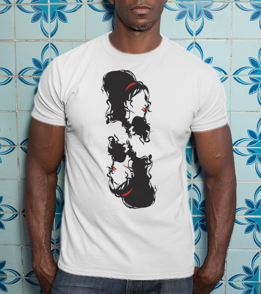 Ace Card Amy Winehouse Mirror Profile T-Shirt