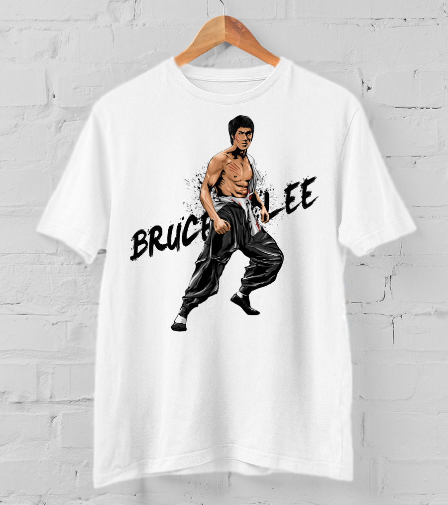 Bruce Lee Martial Arts Stance T-Shirt